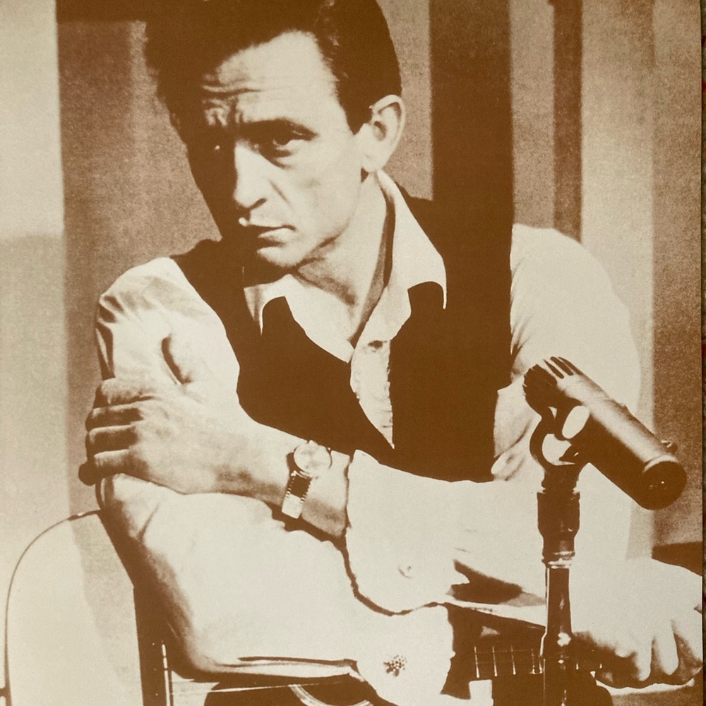 Vintage Johnny Cash print.